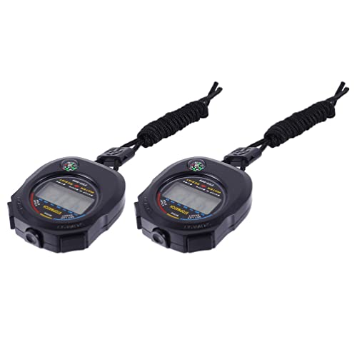 BESPORTBLE 2PCS Digital Stopwatch Timer Execução Do Timer para Treinamento de Árbitros de Fitness Sp