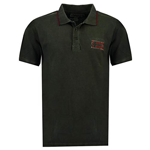 Polo homme Geographical Norway KOTZ respirant avec manches courtes confort