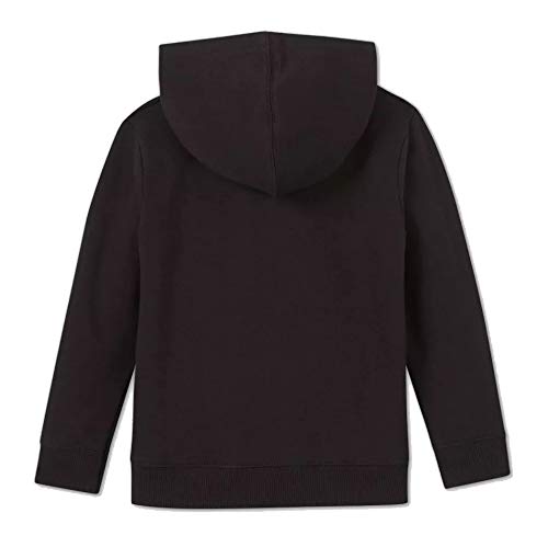 Toddler Boys' Long-Sleeve Cash Fleece Hooded Sweatshirt Hoody (Black)2