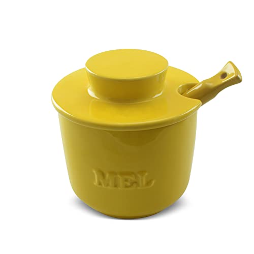 Pote de Mel com Colher de Cerâmica, Ceraflame