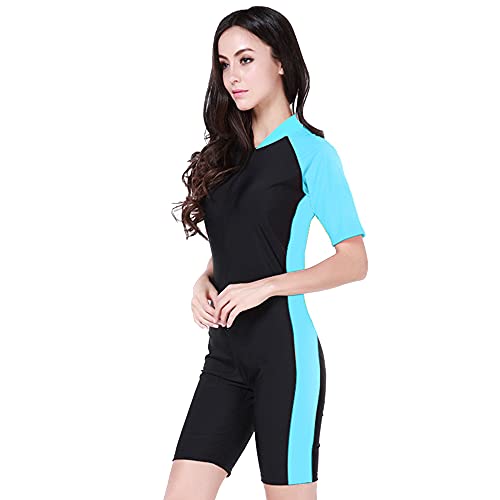 Giantree Wetsuit, Women Neoprene Dive Shorty Wet Suit, Thermal Short Sleeve Swimsuit for Adults Dive Suits for Diving Snorkeling Surfing Swimming Canoeing