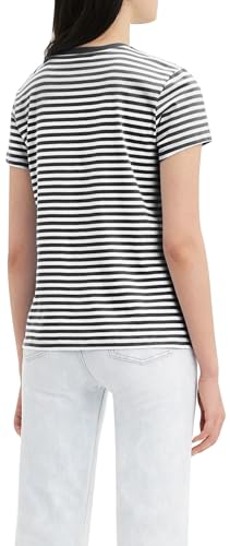 Levi's Damen Perfect Tee Raita Stripe Caviar S – Ansicht 4