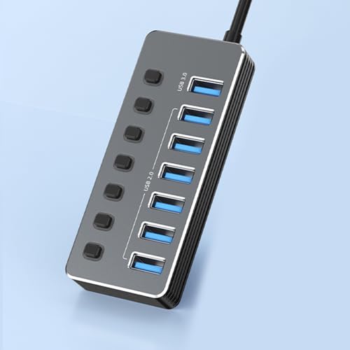 Concentradores USB de 7 puertos ordinarYone para organizar los cables de tu escritorio 4