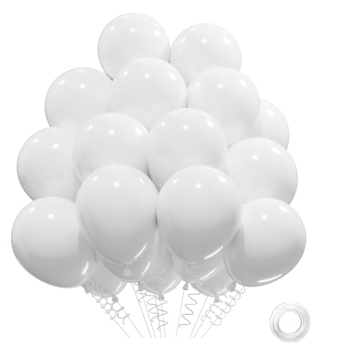Ballons Blancs 31 Pièces Blanc Mariage, Ballons Anniversaire Blanc, Balloons Blancs Helium Baby Shower Décoration Fête Mariage, Balloons Latex 12 Pouces...
