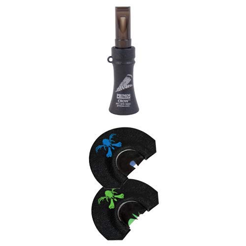 Primos Crow Call and Hunting Hook Hunter Turkey Mouth Call (Pack of 2)