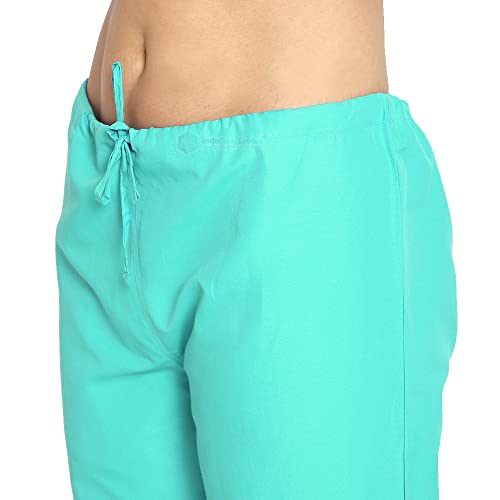 Image of IS IndoSurgicals Faux Wrap Scrub Suits for Doctors Women OT Dress (S, Sea Green)