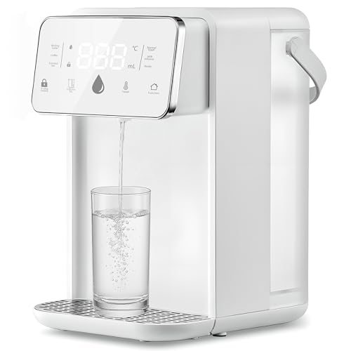 Instant Hot Water Dispenser, 3.5L/118 Oz Countertop Water Boiler & Warmer, 3s Quick Heating and 6 Variable Presets Temperatures, with Child Locks & Night Lights