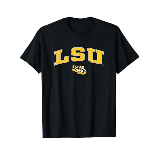 LSU Tigers Arch Over Black Officially Licensed T-Shirt