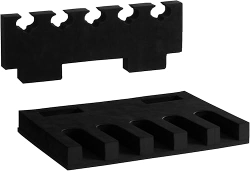 Burg-Wächter Kurzwaffenhalterung für Tresor, Waffenhalter für bis zu 5 Kurzwaffen, Stabiler Schaumstoff, KWH 5, Schwarz