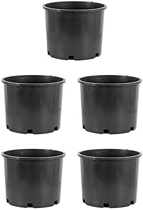 Top 5 Greenhouse Pots That Will Transform Your Gardening Game 5 Pro Cal HGPK5PHD Round Circle 5 Gallon Wide Rim Durable Injection Molded Plastic Garden Plant Nursery Pot for Indoor or Outdoor (Set of 5)