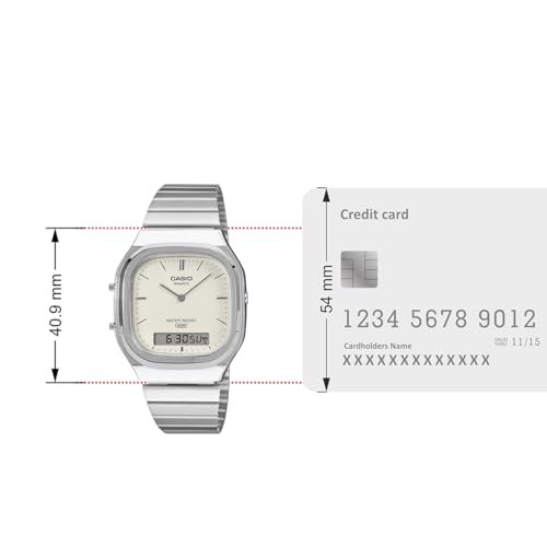 Image of Casio Vintage AQ-240E-7A2DF Analog-Digital White Matte Watch Unisex (D431)