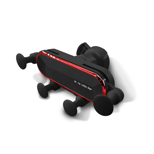 Lyxheth Car Air Vent Phone Holder, Phone Holders for Your Car, Automobile Hands Free Cradle in Vehicle, Universal Air Vent Phone Mount Car Interior Accessories Fit for Most Smartphone Models (Red)