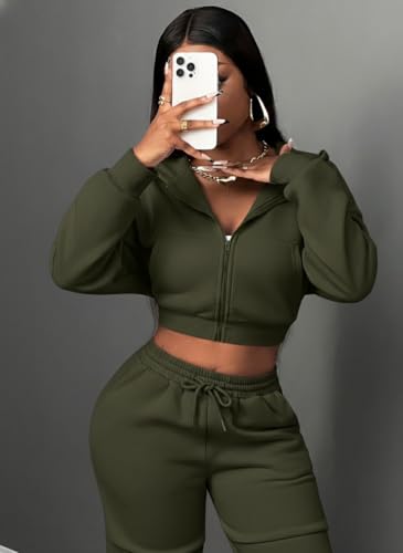Image of Q - RIOUS Women's Baggy Mid Waisted Lounge Sweat Pants with Drawstring Athletic Flared Joggers with Pockets