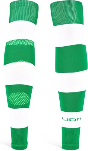 Performance Soccer Sock Sleeves - Lion Breathe Technology Breathable Mesh to Reduce Pressure On Calf - Youth and Adult Sizes