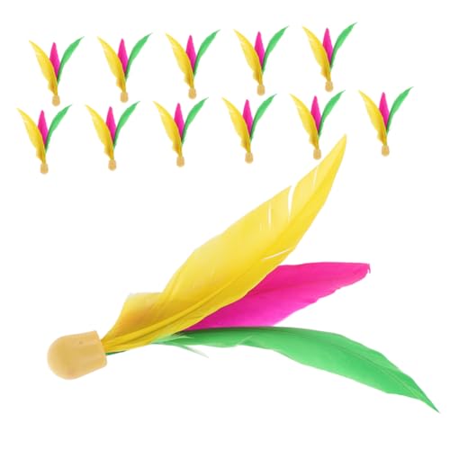 BESTonZON 12Pcs High Elastic Rubber Head Shuttlecocks Durable Birdies for Outdoor Fun for Adults Easy to Carry for Park Beach Backyard Activities