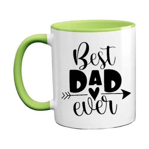 Print Your Dream Coffee Ceramic Mug (330 ml) Gift to Fathers Day for Dad Special Microwave Dishwasher Safe (Green)