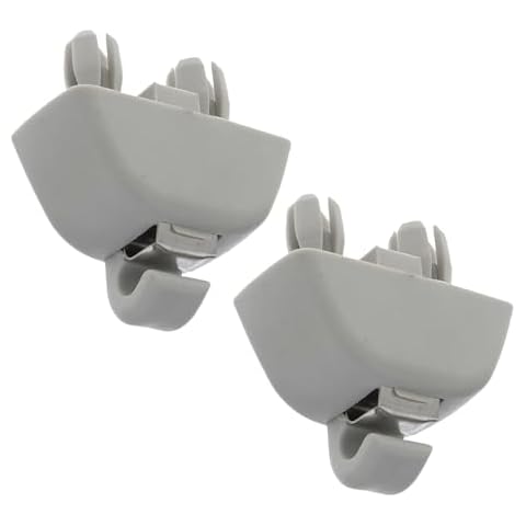 UpAmcarker 4F0857561 2Pcs Sun Visor Support Clip Retainer Compatible with A6 Quattro A7 A8 RS6 Compatible with Passat B7 Polo 6RD857561 6R0857561 (Grey) Cover
