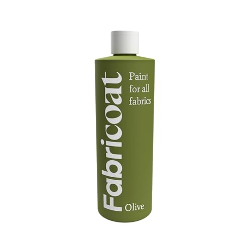Image of Fabricoat Olive Fabric Paint For Arts, Crafts & DIY Projects | 125ml / 4.2 FL OZ Fabric & Textile Paint Perfect for Clothing, Canvas Shoes, Denim, T-Shirts | Washable Non-Toxic