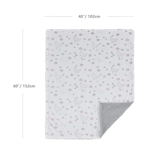 Image of CREVENT Minky Cute Toddler Blanket for Girls Boys - Soft Plush Kids Throw Blanket as Gift for Age 3+ - 40x60 Inches (Good Night)