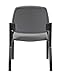 Boss Office Armless Vinyl & Steel Guest Chair in Gray