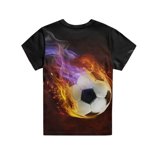 Image of JEOCODY Boys Girls Graphic Tees Funny 3D Printed Short Sleeve T-Shirts 3-16T
