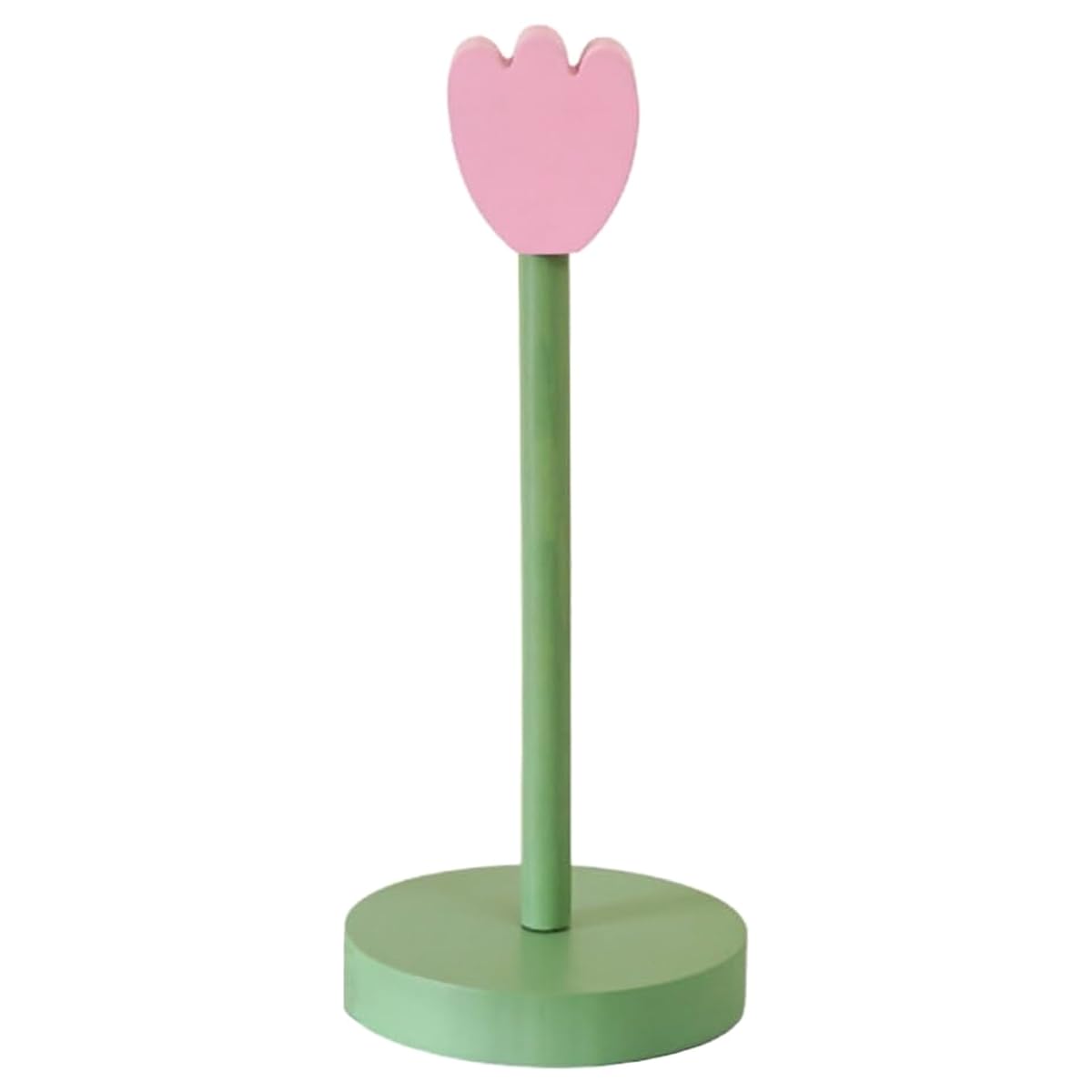 UDSKNV[KSL Vertical Stand Paper Towel Holder Tulip Wood Kitchen Roll Paper Towel Holder Bathroom Tissue Storage