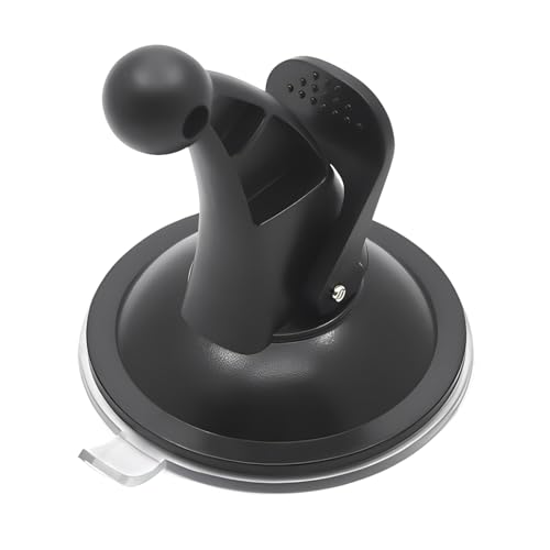 jose2015 17mm TPU Ball Mount Suction Cup, Windshield Suction Cup Mount GPS, GPS Mount for Nuvi Drive Dezl RV GPS Black