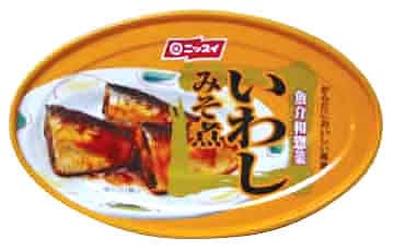 nissui iwashi miso ni, Misoni Sardines in Soybean Paste 3.52oz x3 Cann