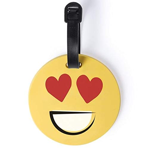 Etiqueta Placa Maleta Equipaje Emoticono de Silicona Cover