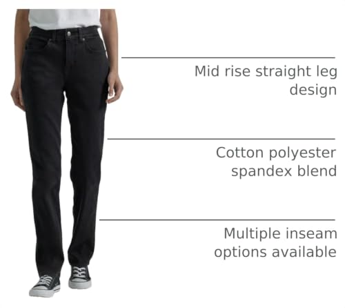 Image of Lee Women's Petite Ultra Lux Comfort with Flex Motion Straight Leg Jean