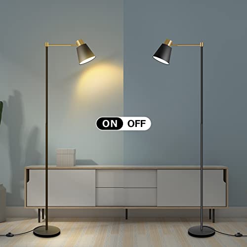 Aigotek Industrial Floor Lamps, Floor Lamps For Living Rooms, Bedroom, Study Room And Office, Adjustable Standing Light, Metal Floor Lamp, Compatible With E26 Lamp Holder, Foot Switch Tall Lamp. #TOP4