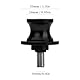 MotHeartCNC M10 Paddock-Ständer Bobbins für Vulcan S 650 (VN650) 2015-2024 Motorrad Bobbins Spulen für den Paddock-Ständer Motorrad Motorrad Bobbins Zubehör (Schwarz)