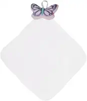 Naninha – Macia ao Toque, Ideal Para Objeto de Apego ou Transição para Crianças (Off-white, 30x30, Borboleta)
