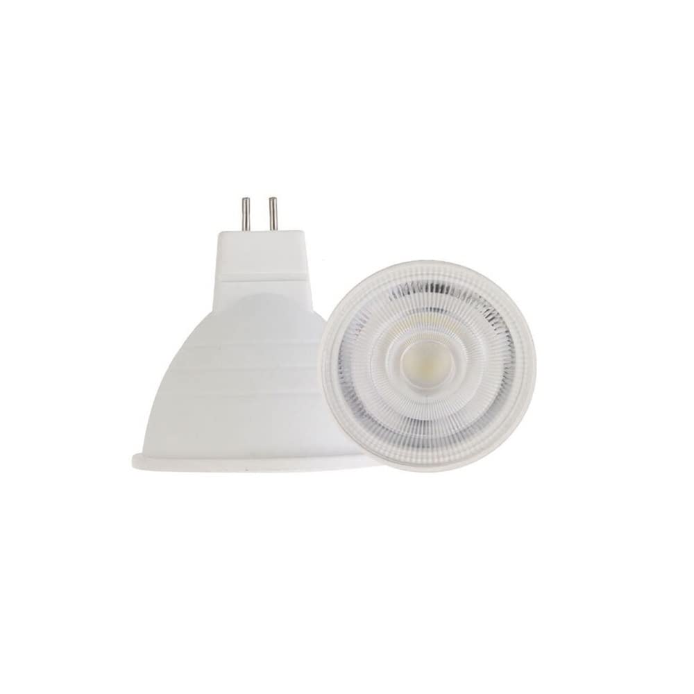 HHF Iluminación del hogar, Paquete de 20, LED LAMP SPARTLING AC220V MR16/GU10/GU5.3 7W ángulo de haz atenomable de 24 grados bombilla de luz puntual(MR16 Cold White)