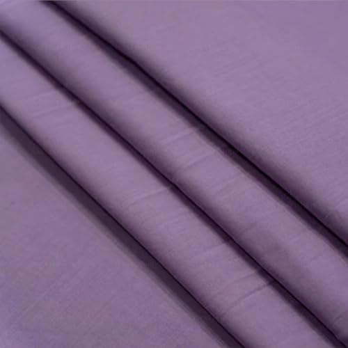 Image of 100% Pure Cotton Mulmul Fabric Material | Reusable Fine Mulmul Fabric | Lightweight Soft Smooth Piece Linning, Stole, Dupatta, Cushion Pillow Cover (Violet Tulip, 5 Meters)