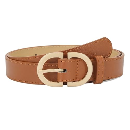 105cm Female Belt Simple Metal Buckle Belt for Women Black Suit Jeans Clothing Accessories Belts for Women