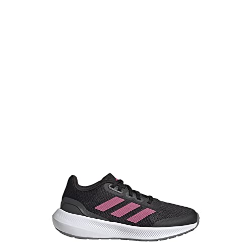 Image of adidas Falcon 3 Sport Lace Shoes Kids', Black, Size 11.5K