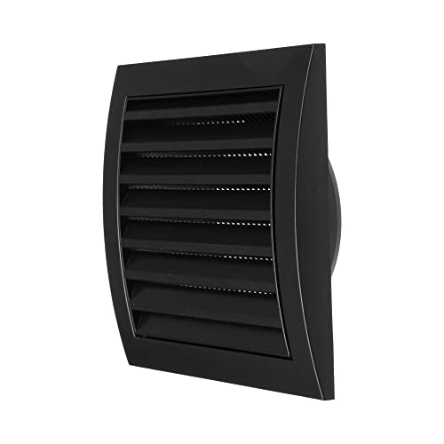 Anthracite Exhaust Hood Vent 4” Inch with Builtin Pest Guard Screen, 100mm, Air Vent Cover
