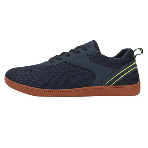 BiJerou - Zapatillas de mujer con superficie de malla para mayor comodidad y estilo - Zapatillas ligeras con diseño transpirable, absorbente de golpes y antideslizante, ideales para el, Kl Azul, 47 EU