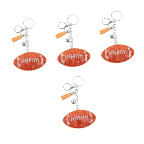 Porte-clés rugby et foot orange pour animer vos soirées de match entre amis