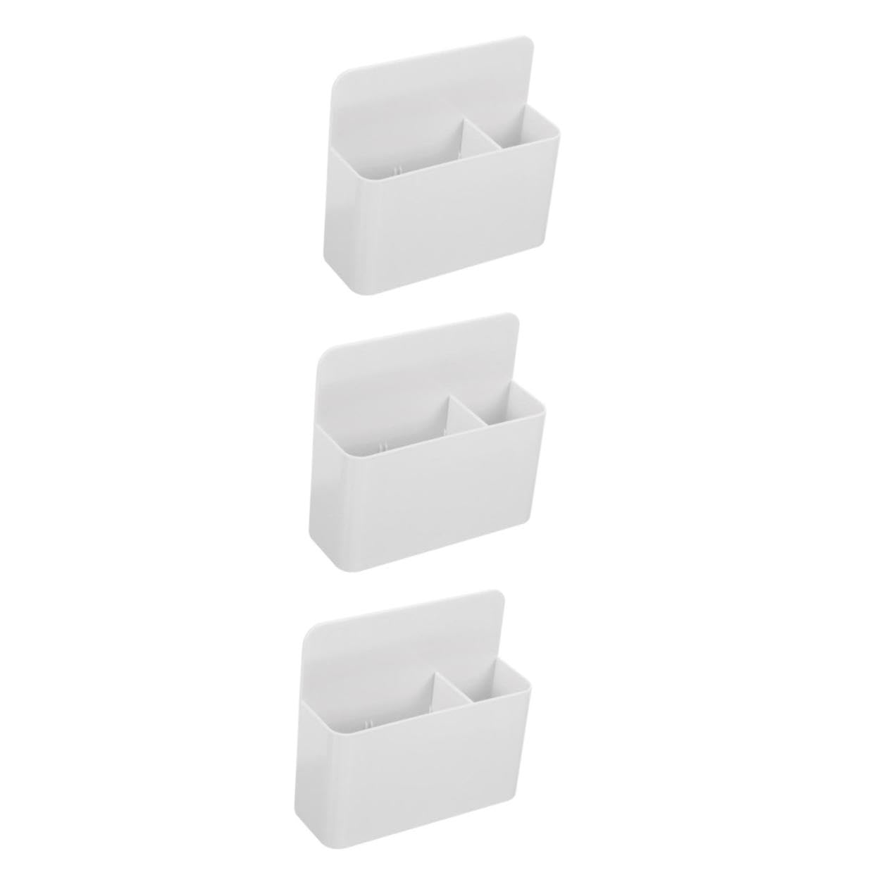 Uonlytech 3 Pezzi Portapenne Magnetico per Lavagna Organizer Bianco per Cancellabili con Scomparti Regolabili per e Scuola con Magneti Potenti per Metalliche