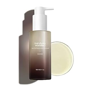 Haruharu Wonder | Black Rice Moisture Huile nettoyante en profondeur | Nettoyant et démaquillant visage coréen, produit végétalien et sans cruauté animale | Huile de Jojoba, Huile de Macadamia
