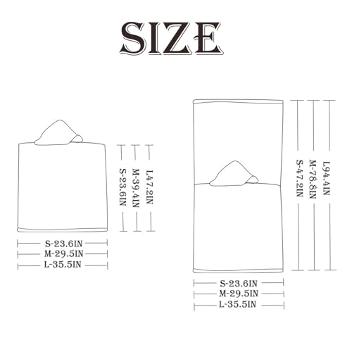 1pcs Large Turkish Cotton Poncho Towel Surf Poncho Changing Robe with Hood and Front Pocket Absorbent Wearable Towel Hooded Beach Towel for Adult Man Women Surf Beach Pool and Swim (Grey, M)2