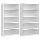 VASAGLE Set of 2 Bookshelves,...