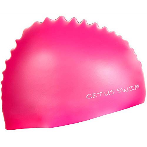 Touca de Silicone para Natação Cetus - Rosa