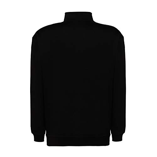 FYL Felpa con mezza zip - Uomo, Nero, XXL