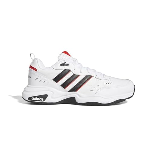 adidas Strutter Shoes, Zapatillas Hombre, Cloud White Core Black Active Red, 42 EU