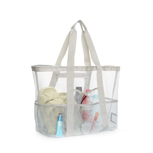 Mesh Beach Bags, Large Waterproof and Sandproof Tote Bag for Beach Vacation Essentials for Travel, Summer Accessories