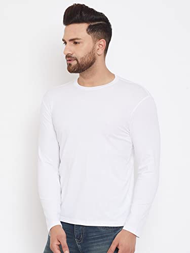 Image of London Crew Round Neck Full Sleeve Regular Fit Casual Cotton Plain Solid Tshirt for Men Full-Solid-23
