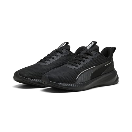 Reviews de Tenis Negro Mujer los más solicitados. 41 PUMA, Tenis para Correr Flyer Lite 3, Unisex, Negro con Plateado, Talla 26